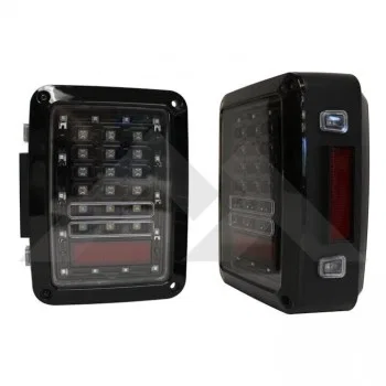 RT28112 – CROWN AUTO Tail Light Assembly, LED OE Replacement Clear Lens Plastic Black Housing 36 Set of 2
